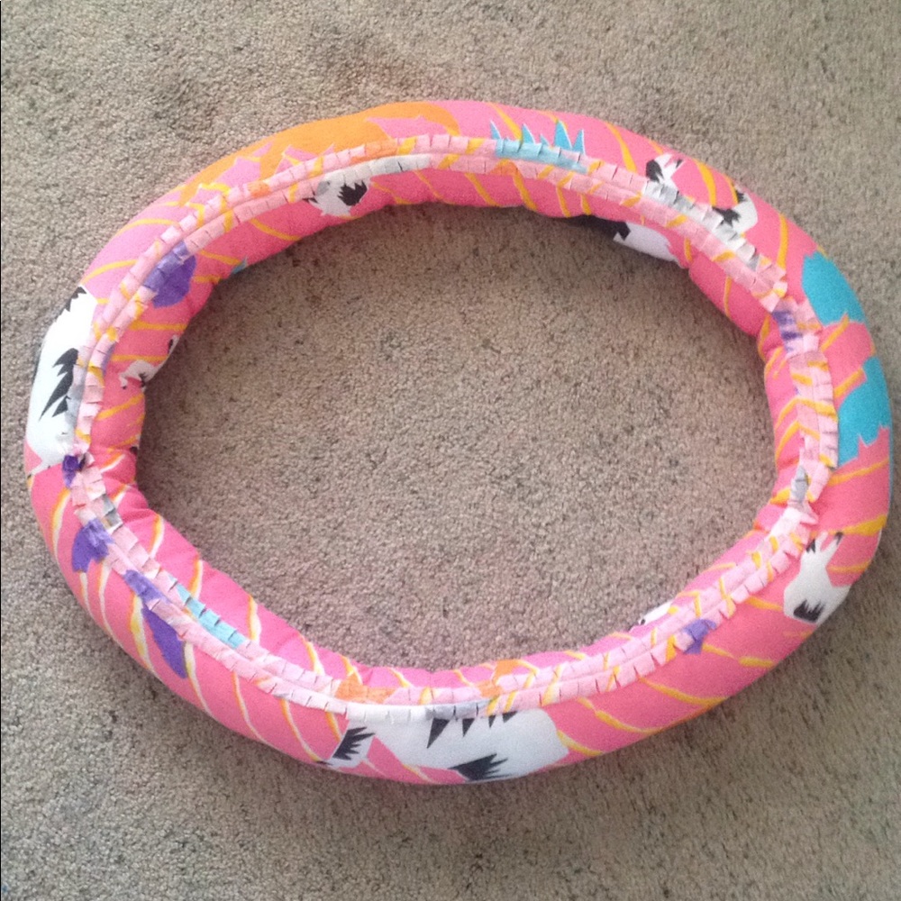HAND CRAFTED Pink Animal Print Cat Pillow
